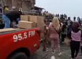 Incendio en Pamplona Alta: Exitosa entrega vveres en beneficio de damnificados por desastre