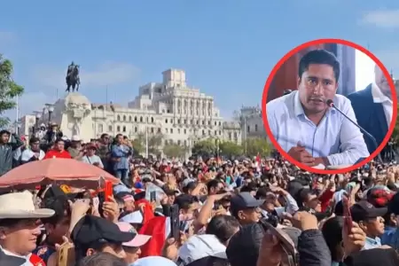 Alcalde de Pataz lleg a Plaza San Martn