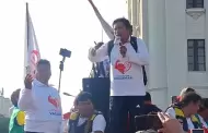 Alcalde de Pataz desde la Plaza San Martn: "Apenas me lo permitan, ir a visitar al expresidente Pedro Castillo"
