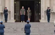 Presidente Jos Jer encabez tradicional cambio de guardia en Palacio de Gobierno