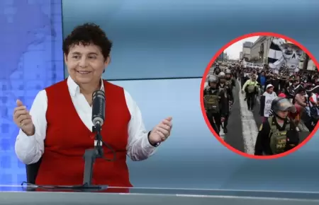 Susel Paredes sobre marcha