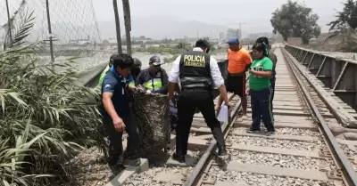 Uno de los cadáveres hallados en Lurigancho-Chosica.
