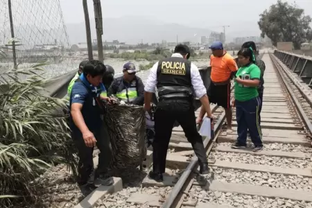 Uno de los cadveres hallados en Lurigancho-Chosica.