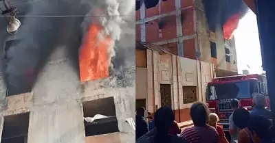 Se registra un incendio dentro de una vivienda en Cercado de Lima