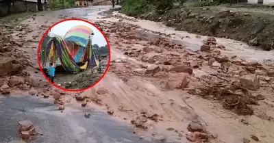 En Moyobamba un fuerte huaico dejó varios damnificados