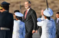 El rey Felipe VI de Espaa lleg al Per para participar en el X Congreso Internacional de la Lengua Espaola en Arequipa