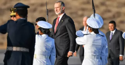 El rey Felipe VI de Espaa lleg al Per