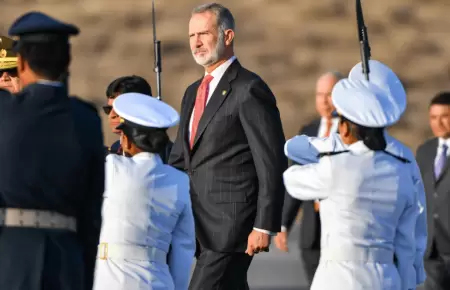 El rey Felipe VI de Espaa lleg al Per