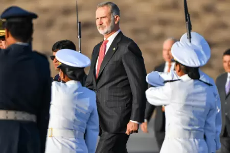 El rey Felipe VI de Espaa lleg al Per