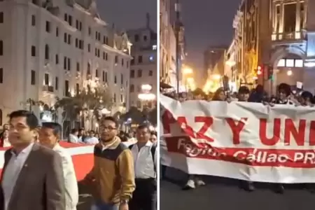 Ciudadanos marchan por la paz en la Plaza San Martn