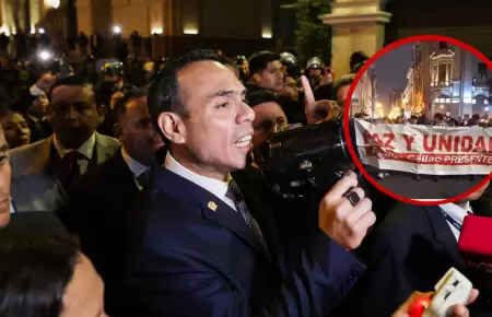 Jos Jer dio encuentro a manifestantes en Plaza de Armas