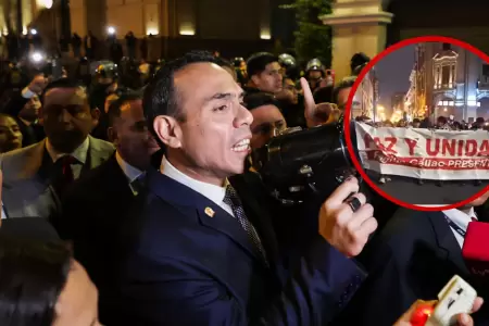 Jos Jer dio encuentro a manifestantes en Plaza de Armas