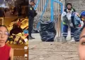 Joven muestra en TikTok prendas donadas a vctimas del incendio en Pamplona Alta regadas en la calle