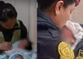 PNP rescata a recin nacido abandonado en una caja de cartn en Chiclayo