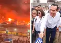 Incendio en Pamplona Alta: Jos Jer supervis atencin a damnificados junto a titular del Midis