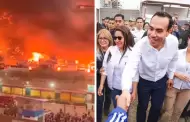 Incendio en Pamplona Alta: Jos Jer supervis atencin a damnificados junto a titular del Midis