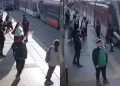 Turqua: Mujer distrada salva de morir arrollada por tranva gracias a un guardia de seguridad