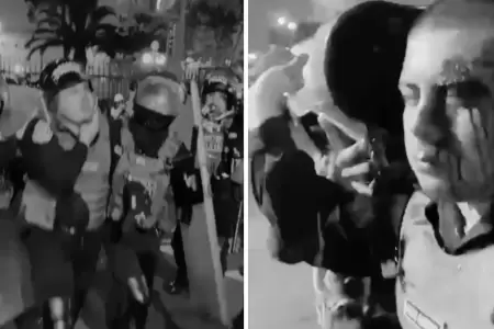 Marcha nacional de 15 de octubre: Policas heridos tras manifestaciones