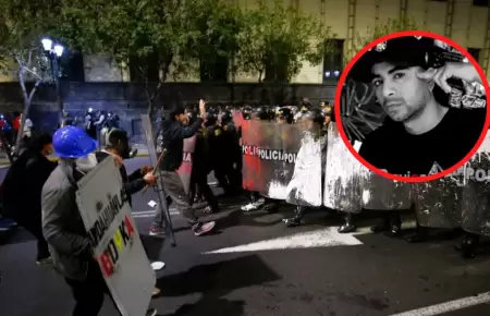 Fiscala investiga muerte de manifestante Eduardo Ruiz.