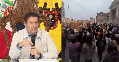 Municipalidad de Lima reporta daños tras marcha contra el Gobierno