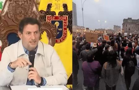 Municipalidad de Lima reporta daos tras marcha contra el Gobierno