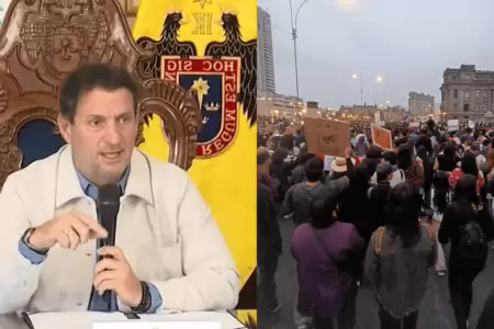 Municipalidad de Lima reporta daos tras marcha contra el Gobierno