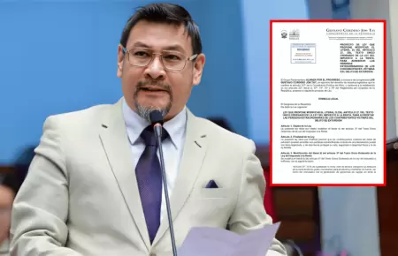 Congresista Cordero Jon Tay propone que extorsiones se reduzcan de impuesto a la