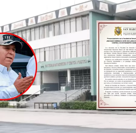 Facultad de Derecho de la UNMSM rechaza declaraciones de ministro del Interior