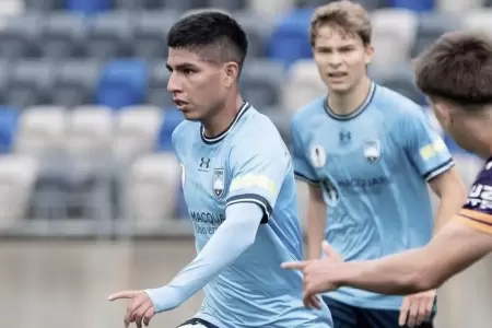 Piero Quispe debut con el Sydney FC en la A League.