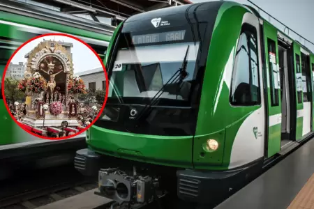 Estaciones y horarios de la Lnea 1 del Metro de Lima por recorrido del Seor de