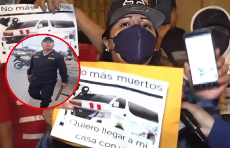 VES: Polica mostr SU ARMA para ahuyentar a conductores en protesta