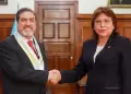 Delia Espinoza sostuvo reunin con decano del Colegio de Abogados en la lucha contra el crimen organizado
