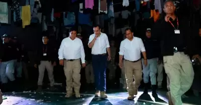 Operativo en el penal Aucallama.