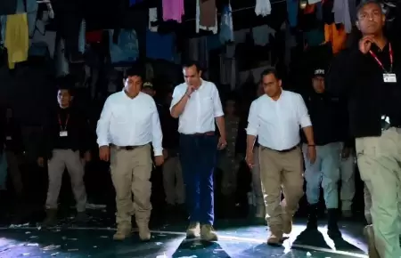 Operativo en el penal Aucallama.