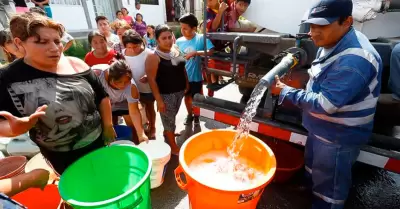 Corte de agua en Lima.