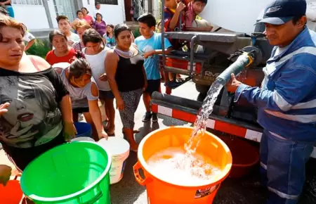 Corte de agua en Lima.