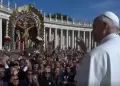 Papa Len XIV bendice la imagen del Seor de los Milagros en El Vaticano: "Saludo a aquellos por realizar la procesin"