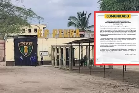Investigan a cinco agentes penitenciarios por fuga en penal de Piura