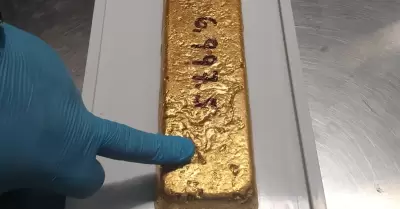 Incautan barra de oro ilegal valorizada en más de S/3 millones que iba a ser env