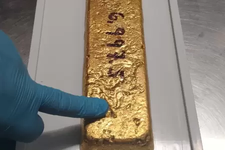 Incautan barra de oro ilegal valorizada en ms de S/3 millones que iba a ser env