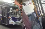Conductor de la línea 10E frustró robo de su dinero: Le cerró la puerta a falso pasajero y lo entregó a la policía