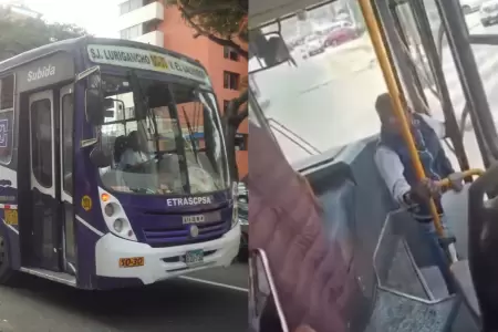 Ladrn atrapado en bus de la 10E.