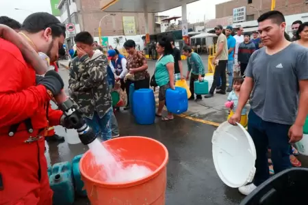 Sedapal anuncia corte de agua en Lima.