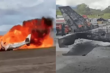 Dos personas fallecieron tras despegue fallido de avioneta