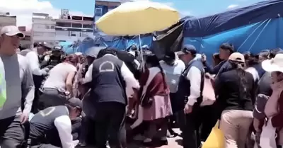 Una madre y su menor hija fueron atropelladas por bus en Cusco