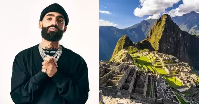 Reggaetonero Arcngel visitar Machu Picchu.