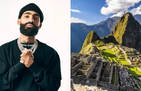 Reggaetonero Arcngel visitar Machu Picchu.
