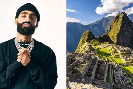 Reggaetonero Arcngel visitar Machu Picchu.