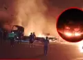 Tragedia en Arequipa: Chofer muri en incendio tras choque entre camiones en la Panamericana Sur