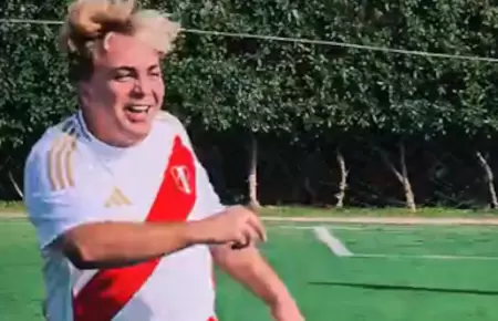 Cristian Castro sorprende en Lima al ponerse la camiseta peruana y jugar ftbol